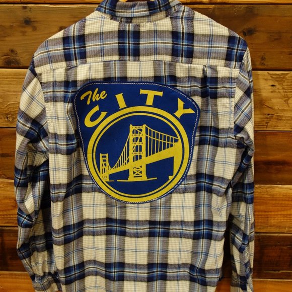 Nautica Other - Golden State Warriors One-of-a-Kind Custom Nautica Flannel (Unisex - Men's L)